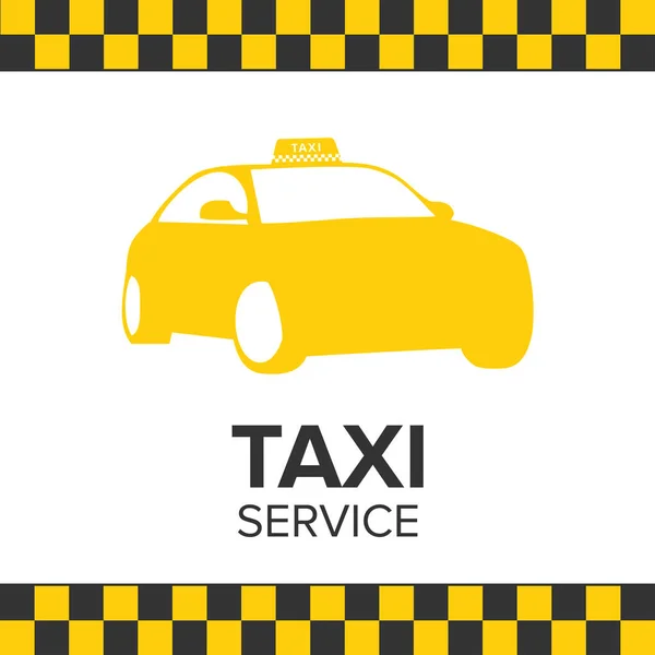 Taxi service icône plate — Image vectorielle