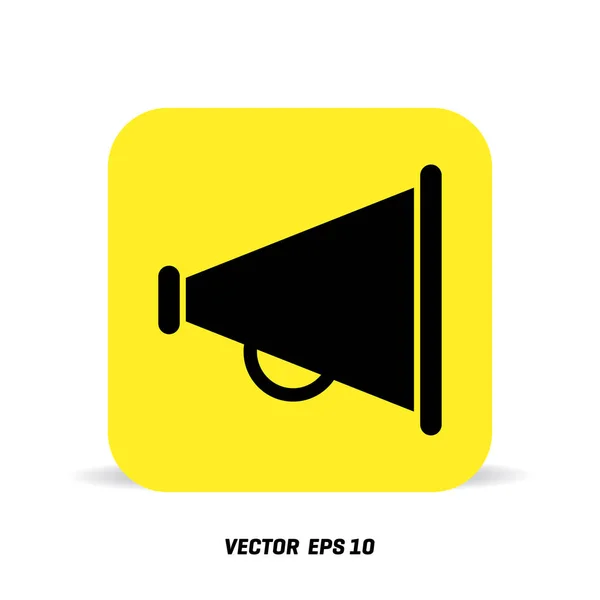 Volume-Symbol auf gelb — Stockvektor