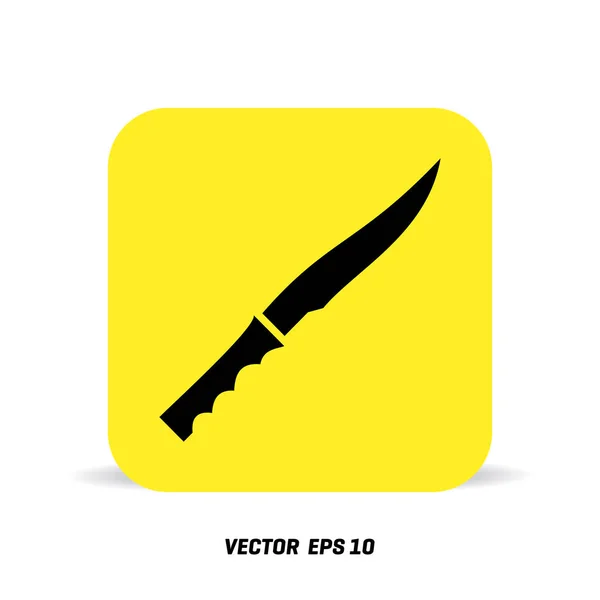 Gelbes Messer-Symbol — Stockvektor
