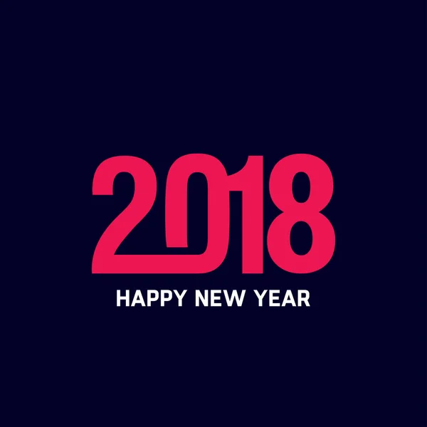 Szczęśliwego nowego roku 2018 ikona — Wektor stockowy