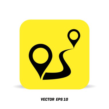 Map pointer icon clipart