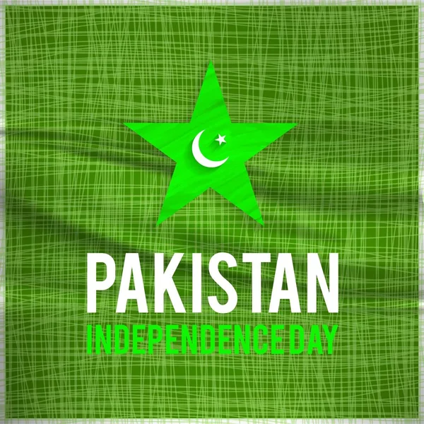 Diseño para el Día de la Independencia de Pakistán — Vector de stock