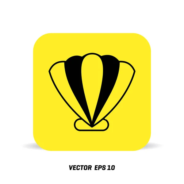 Meeresmuschel-Logo — Stockvektor