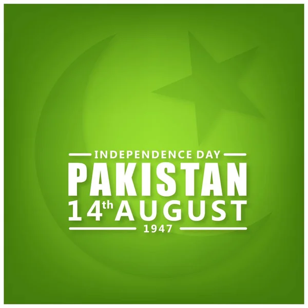 Σχεδιασμός για την ημέρα ανεξαρτησίας του Πακιστάν — Διανυσματικό Αρχείο