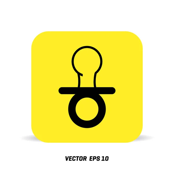 Pezón icono plano — Archivo Imágenes Vectoriales