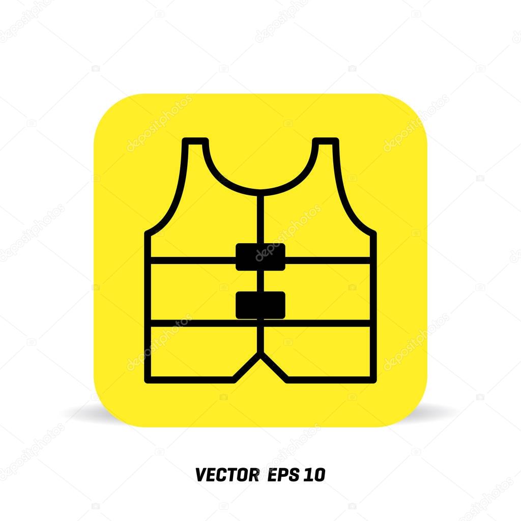 Safety vest icon 