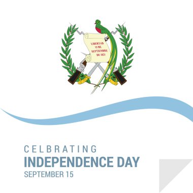 Guatemala Independence Day Card clipart