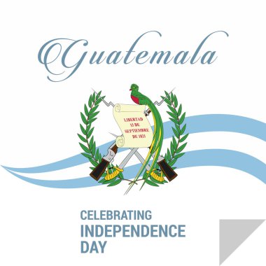 Guatemala Independence Day Card clipart