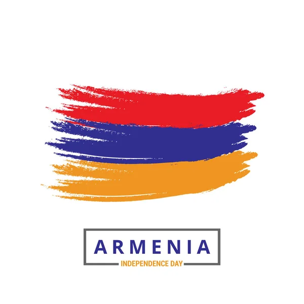 Armenia Pinselstrich Flagge — Stockvektor