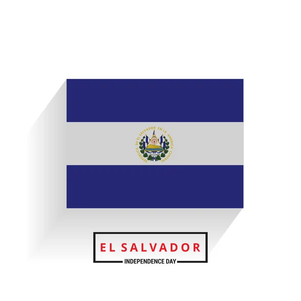 El Salvador Tarjeta Día de la Independencia — Archivo Imágenes Vectoriales