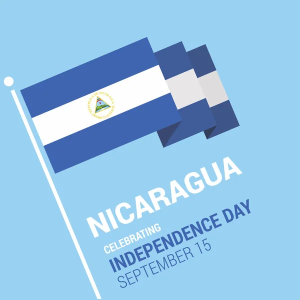 Logotipo da bandeira nacional nicarágua —  Vetores de Stock