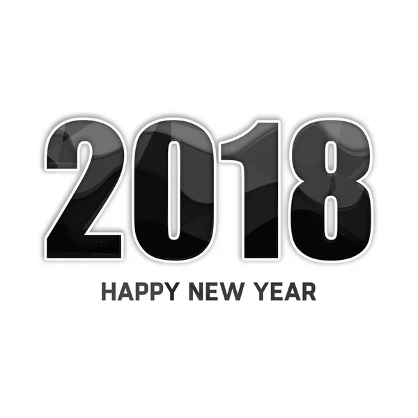 Nowy Rok 2018 kartkę z życzeniami — Wektor stockowy
