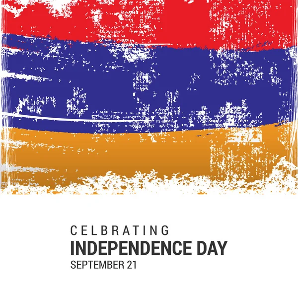 Arménie drapeau grunge — Image vectorielle