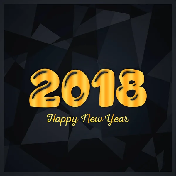 Nowy Rok 2018 kartkę z życzeniami — Wektor stockowy