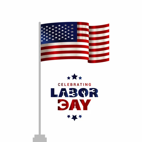 Labor Day card — Stock Vector