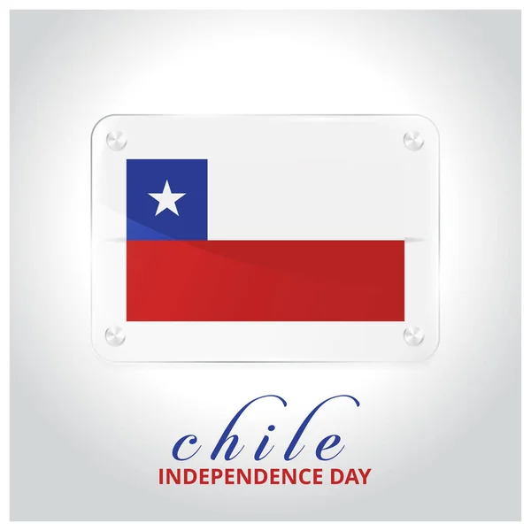 Chile Flag Dørplade – Stock-vektor