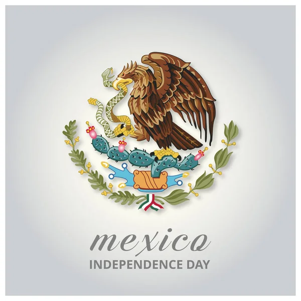 Mexico kartu ucapan hari kemerdekaan - Stok Vektor
