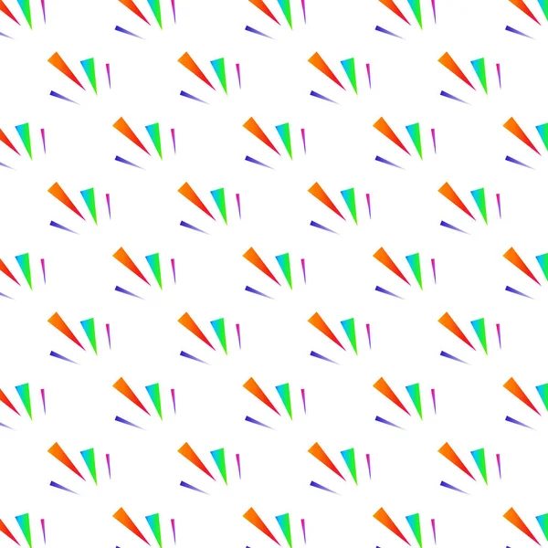 Motif de confettis triangle coloré — Image vectorielle