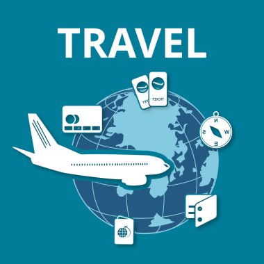 Uçak ile seyahat logo