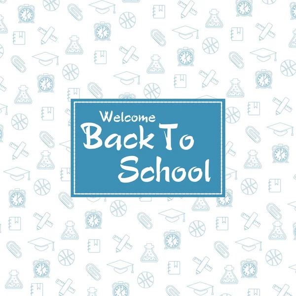 Back to school flyer template — Stock Vector