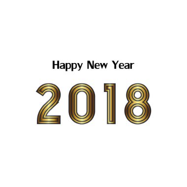 2018 mutlu yeni yıl tasarım 