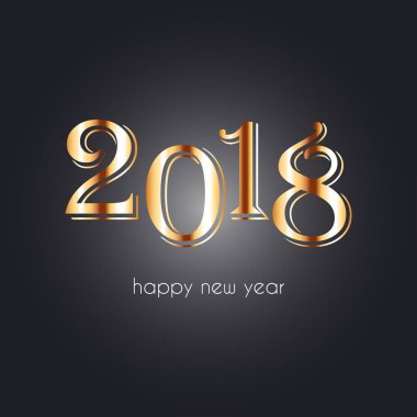 2018 mutlu yeni yıl tasarım 