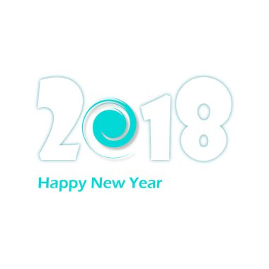 2018 mutlu yeni yıl tasarım 