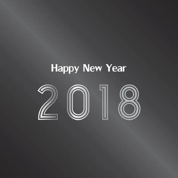 2018 Happy New Year design — Stock Vector