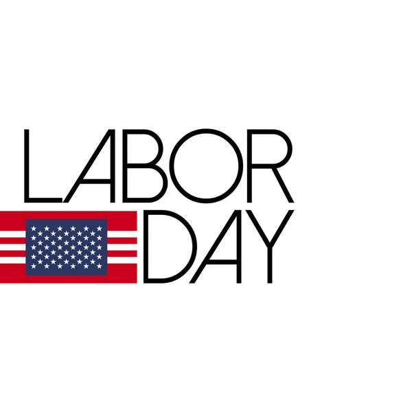 Поздравительная открытка на день труда в Америке — стоковый вектор