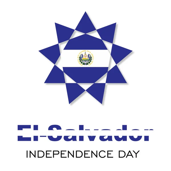 Dia da Independência de El Salvador —  Vetores de Stock