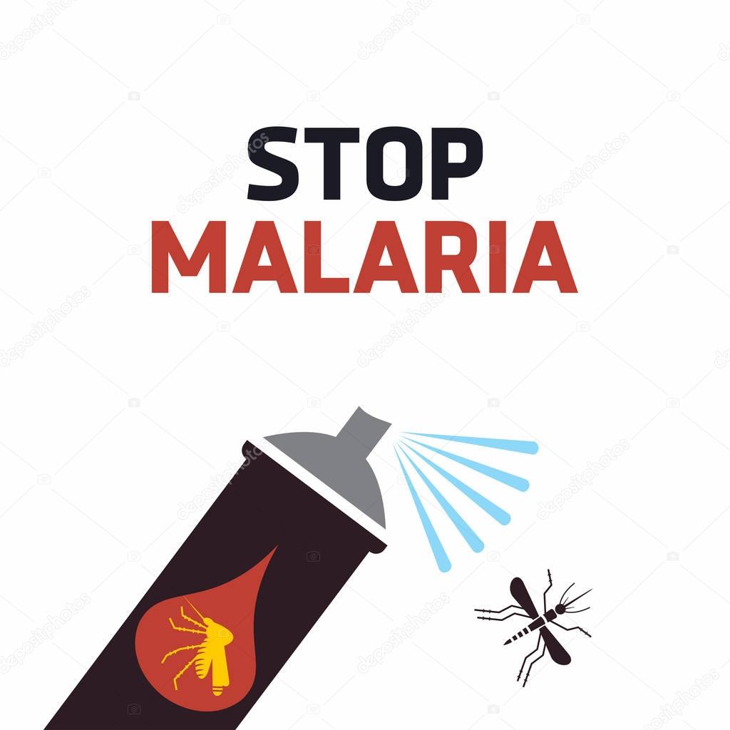Mosquito bite alert icon, vector, illustration