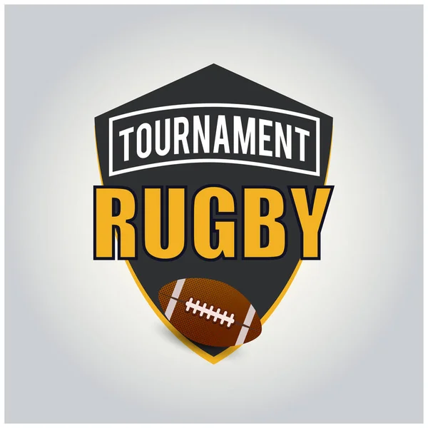 Rugby toernooi Logo — Stockvector