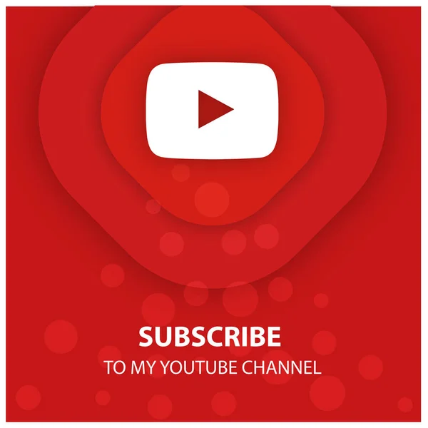 Youtube logo with button — Stock Vector