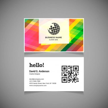 Kartvizit şablonu logo ile