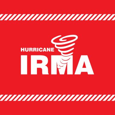 Kasırganın grafik afiş 