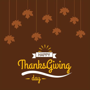 Şükran günü için yaratıcı tebrik kartı