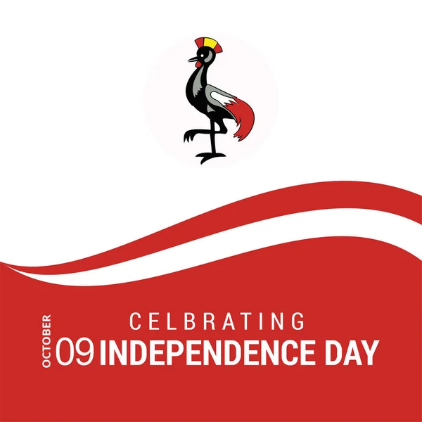Bağımsızlık günü için tebrik kartı — Stok Vektör