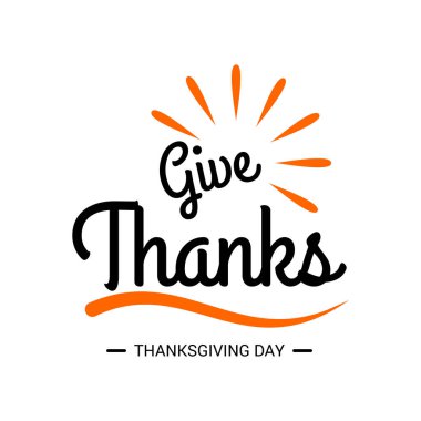 Şükran günü için yaratıcı tebrik kartı