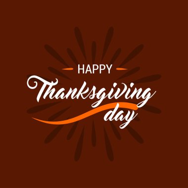 Şükran günü için yaratıcı tebrik kartı