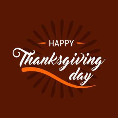 Şükran günü için yaratıcı tebrik kartı