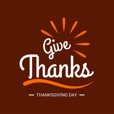 Şükran günü için yaratıcı tebrik kartı