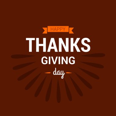 Şükran günü için yaratıcı tebrik kartı