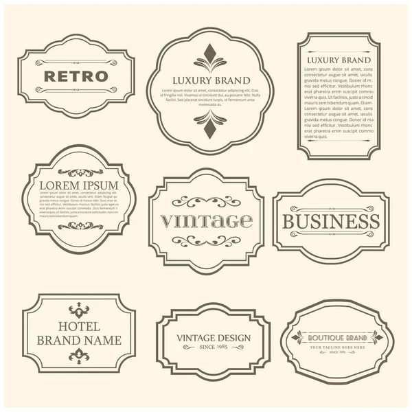 Set of vintage Posters — Stock Vector