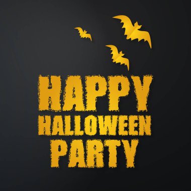 Mutlu Cadılar Bayramı renkli afiş