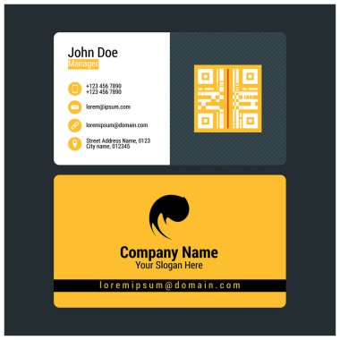 Kartvizit şablonu şirket logosu