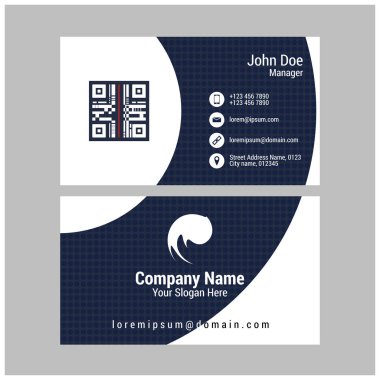 Modern mavi kartvizit şablonları 