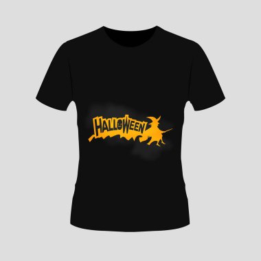 Cadılar Bayramı tarzı tasarım ile t-shirt 
