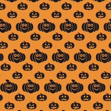 Cadılar Bayramı desen oyulmuş kabak ile  