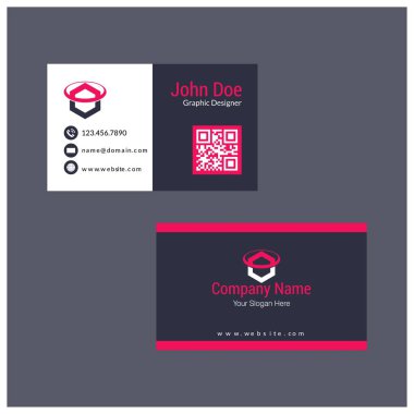 Beyaz ve kırmızı kartvizitler