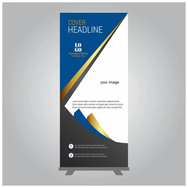 Zakelijk Roll Up Banner — Stockvector